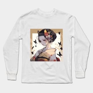 Lady Geisha Anime Long Sleeve T-Shirt